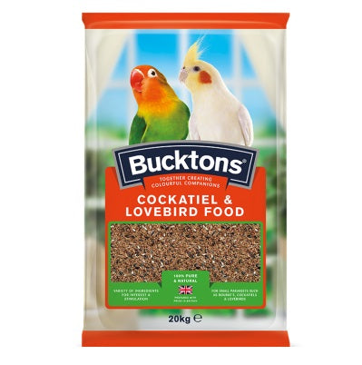 Bucktons Cockatiel & Lovebird Mix 20 kg