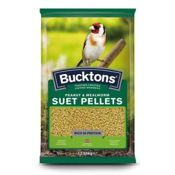 Bucktons Peanut&M/worm Suet Pells 12.55k