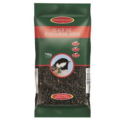 JJ Black Oil Sunflower Seeds 12x750g