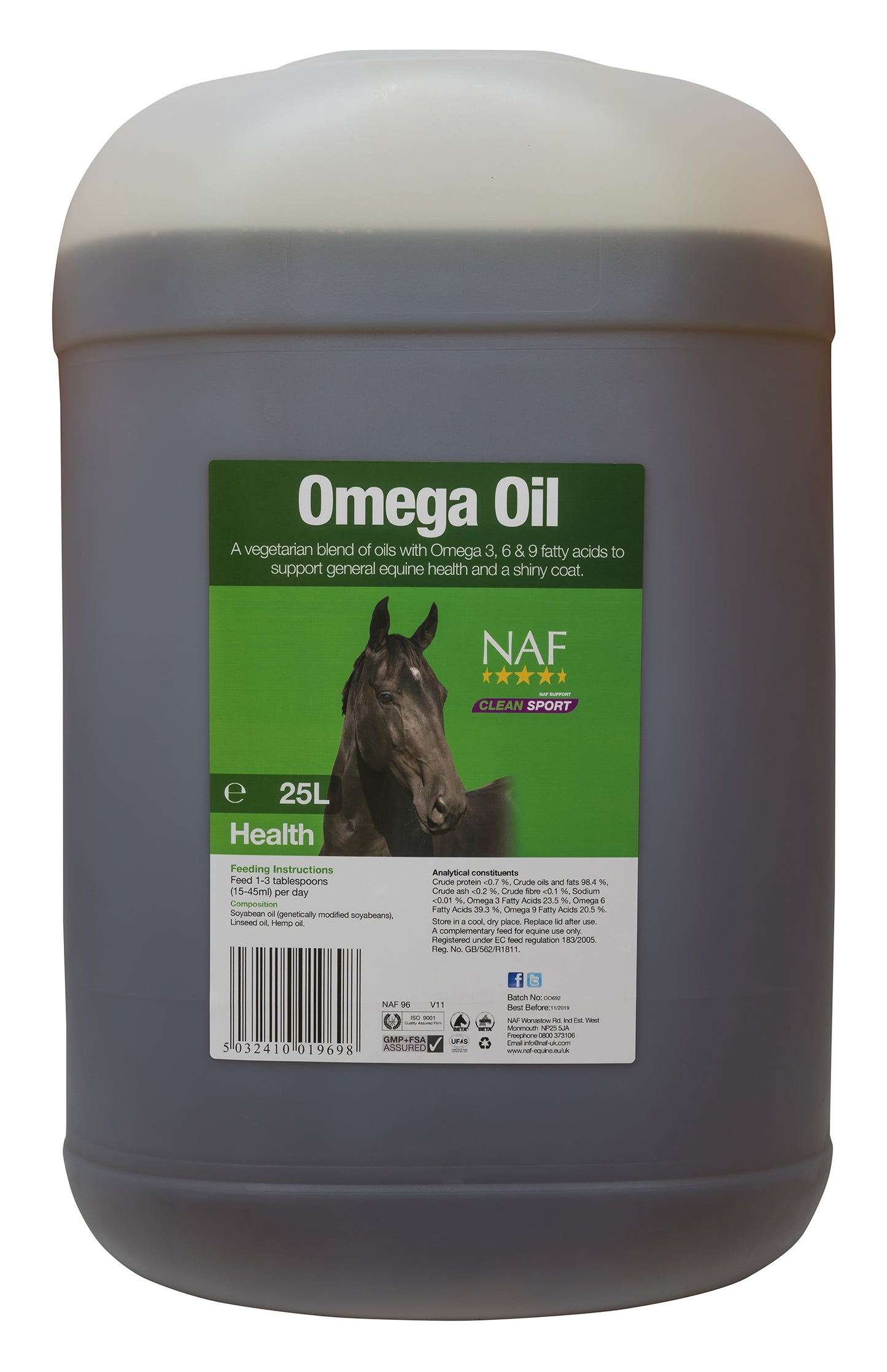 NAF Omega Oil 25 L