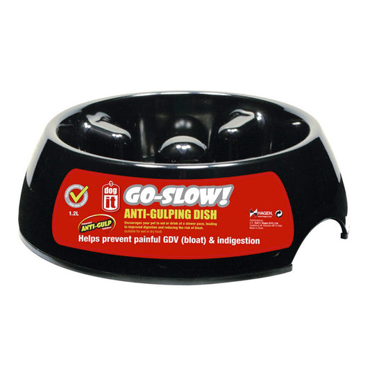 Dogit Anti Gulping Bowl Black L