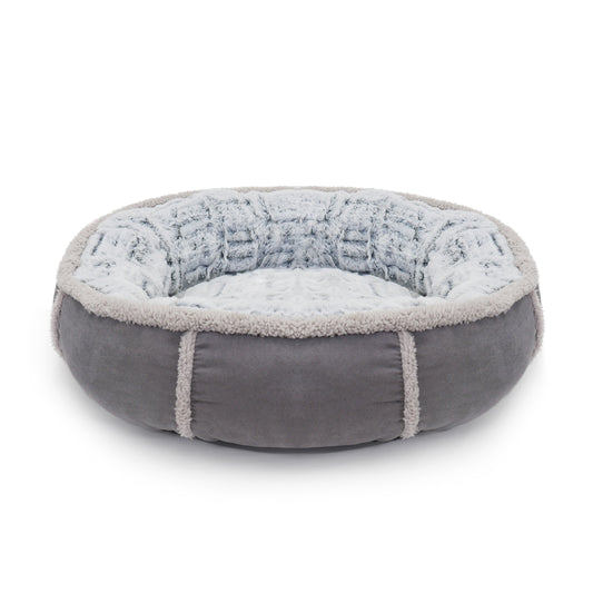 Rosewood Deep Plush Oval Gry Donut 20i