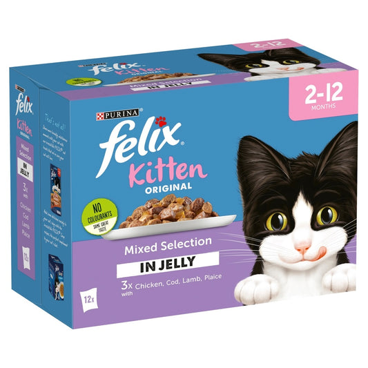 Felix Pch Kitten Mix Chkn CIJ 4x12x100g