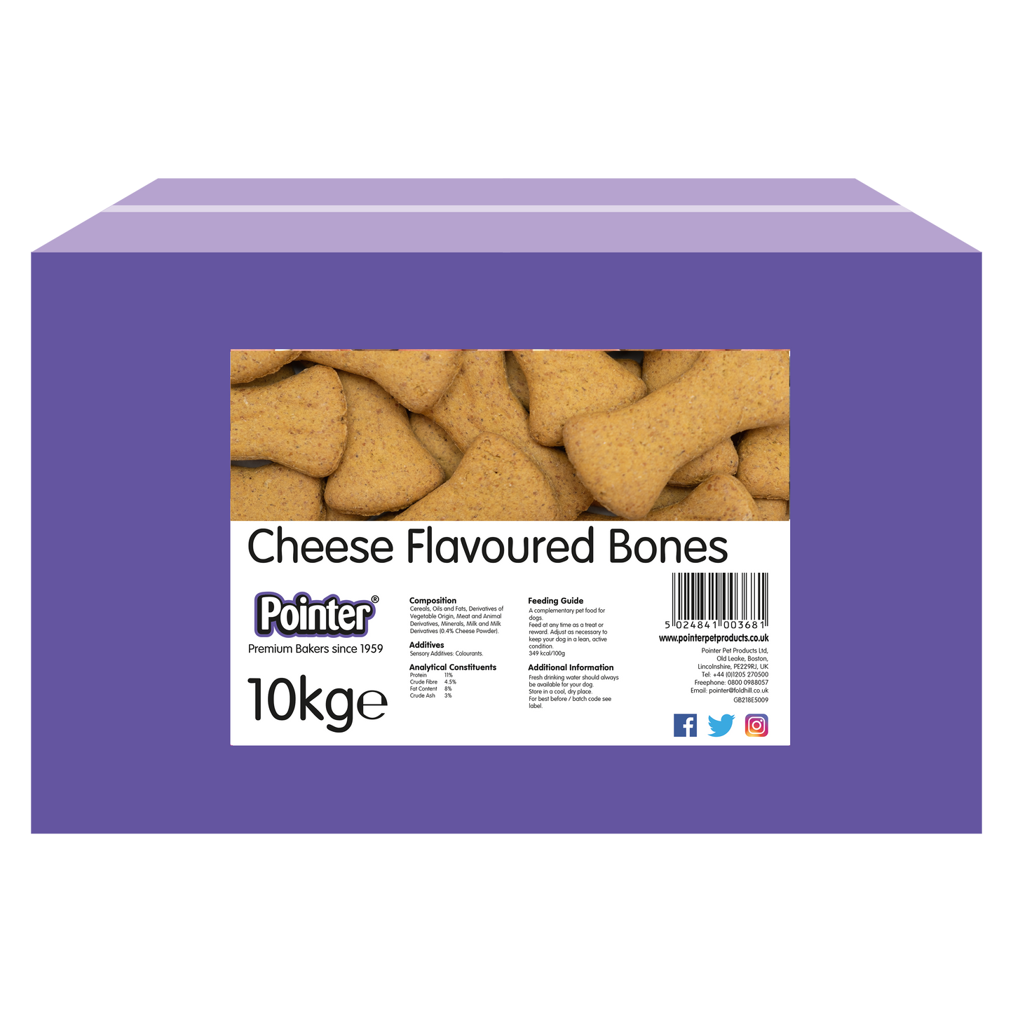 Pointer Cheese Flavoured Bones 10 kg