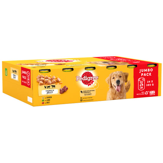 Pedigree Tins Mixed Jumbo CIJ 24x385g