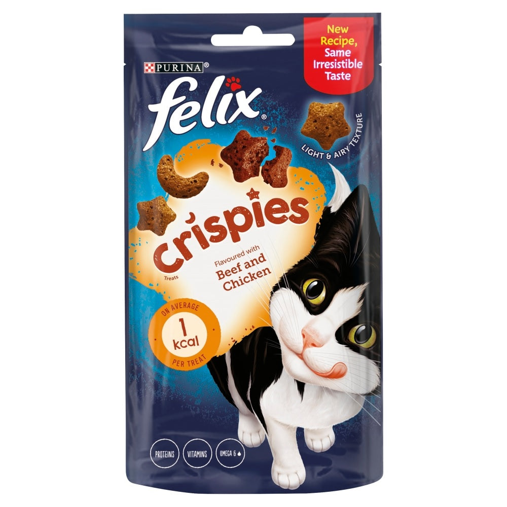 Felix Crispies Beef & Chicken 8x45g