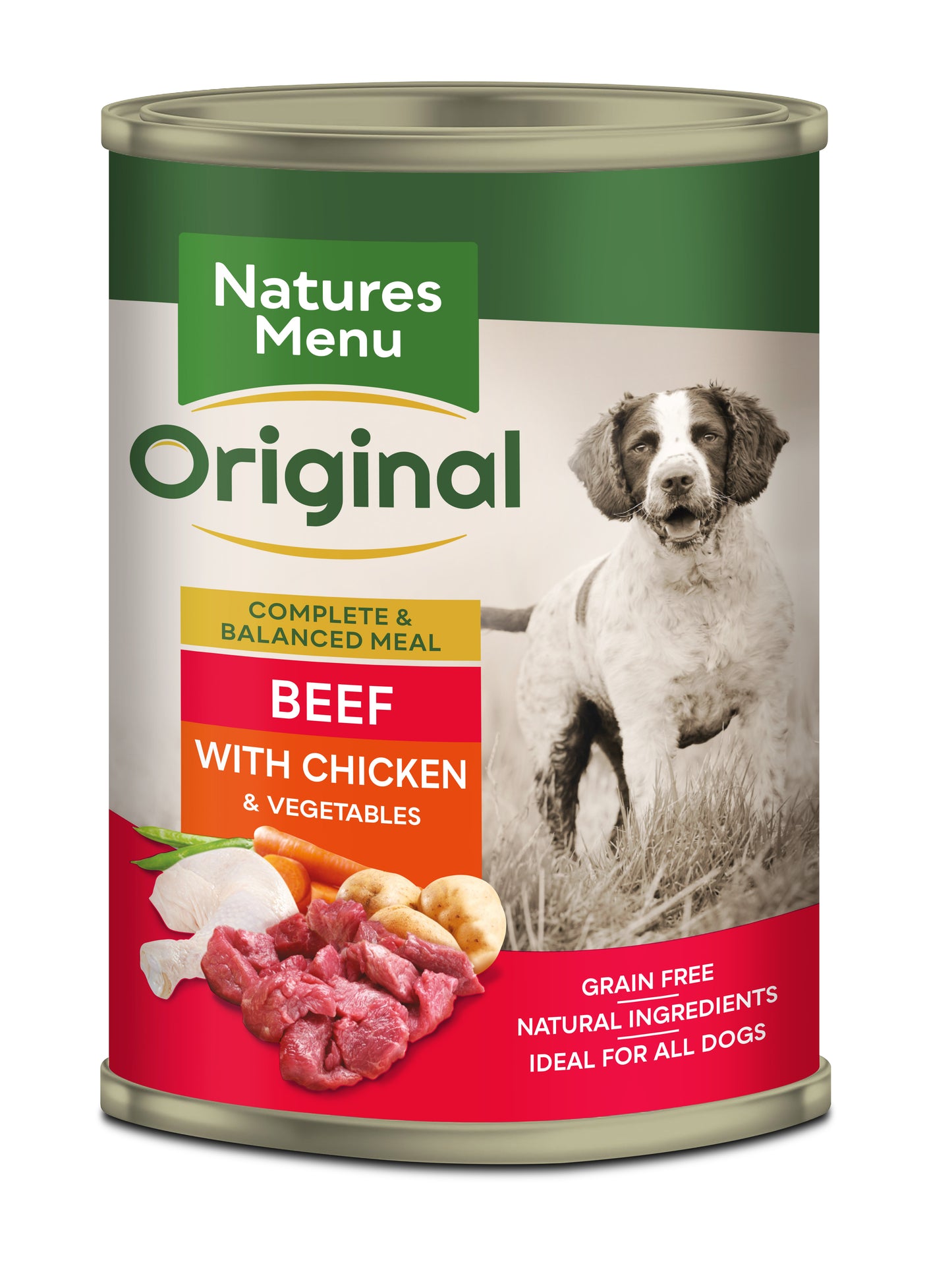 N/Menu Dog Tins Beef & Chicken 12x400g