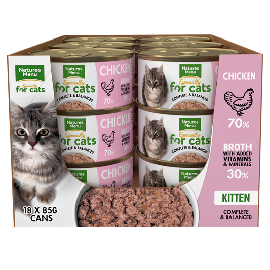 N/Menu Kitten Chicken Tins 18x85g