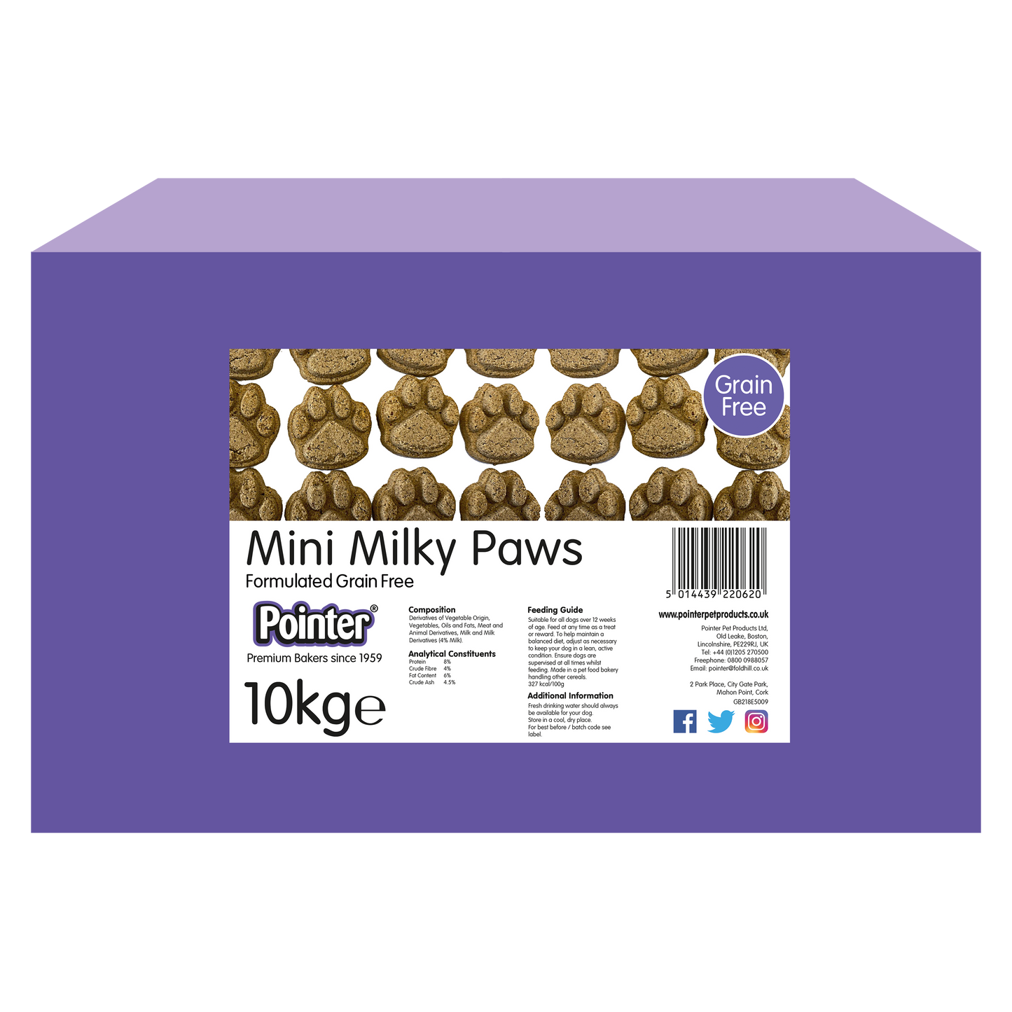 Pointer Milky Mini Paws 10 kg