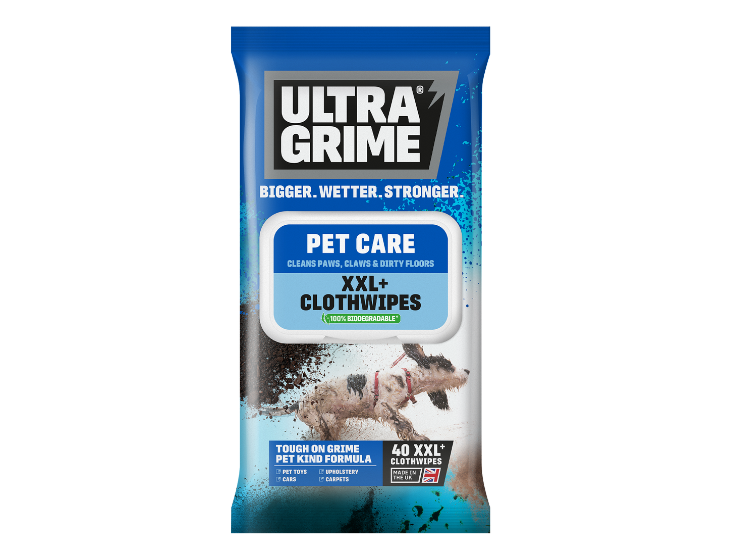 Ultra Grime XXL Pet Care Wipes 40pk Each