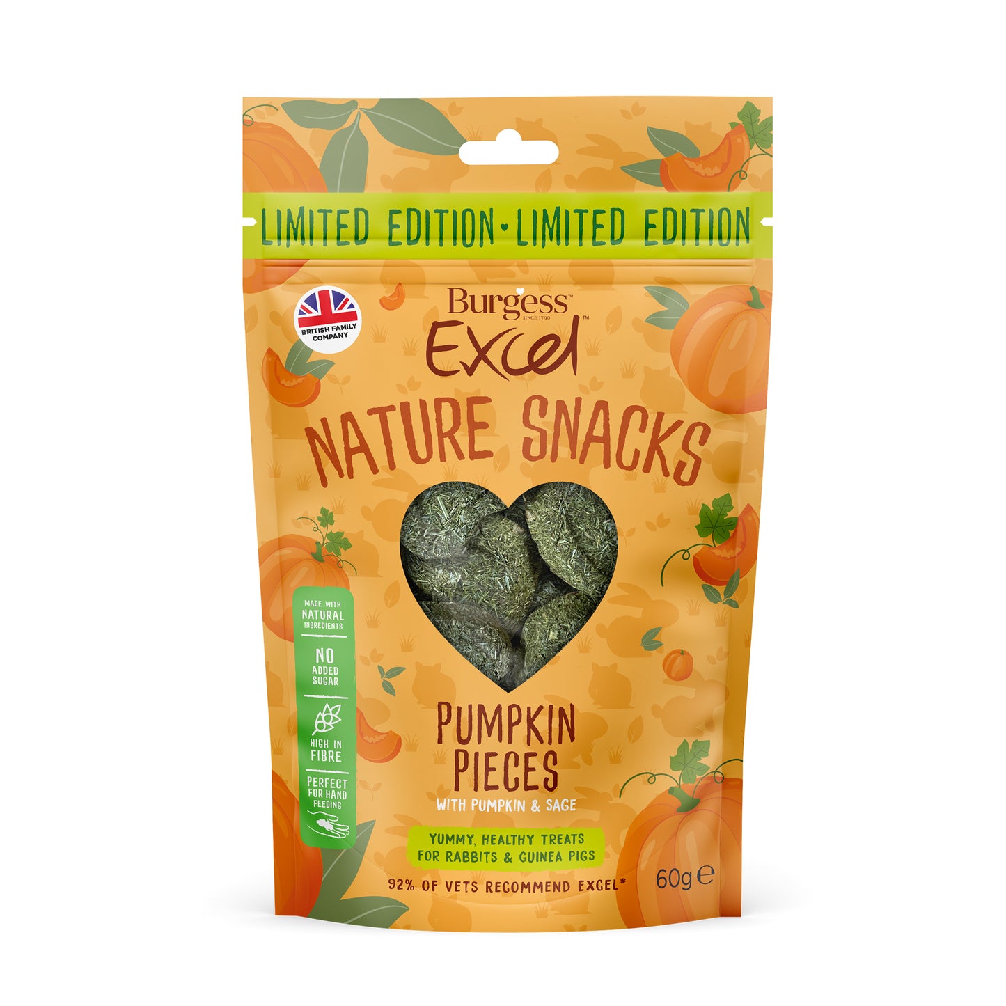 Burgess Excel Nat Snack Seasonal 12x60g