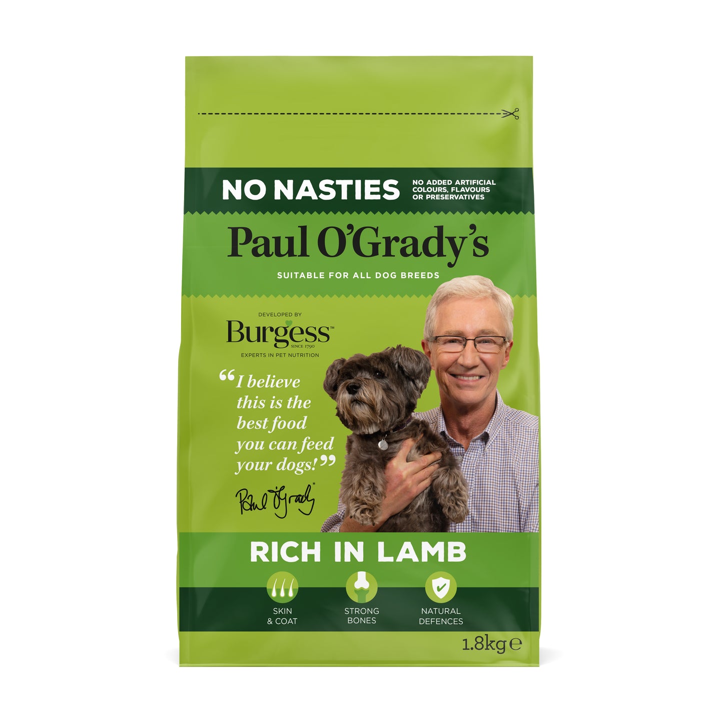 Burgess Paul O Grady Dog Lamb 4x1.8kg