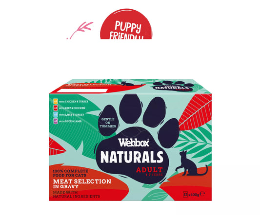 Webbox Nat Cat Ad Meat Gry Pch 5x12x100g