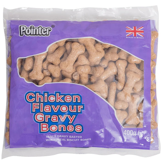 Pointer Chick Flavour Gravy Bones 6x400g