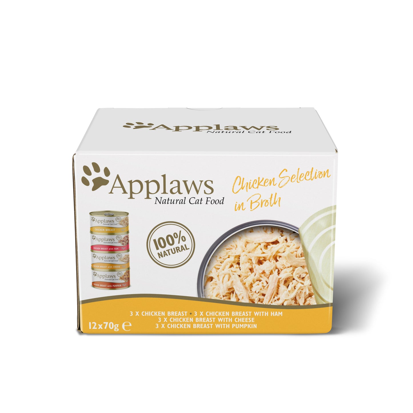 Applaws Cat Chicken Select Tins 4x12x70g