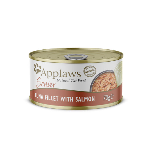 Applaws Cat Senior Tuna&Salm Tins 24x70g