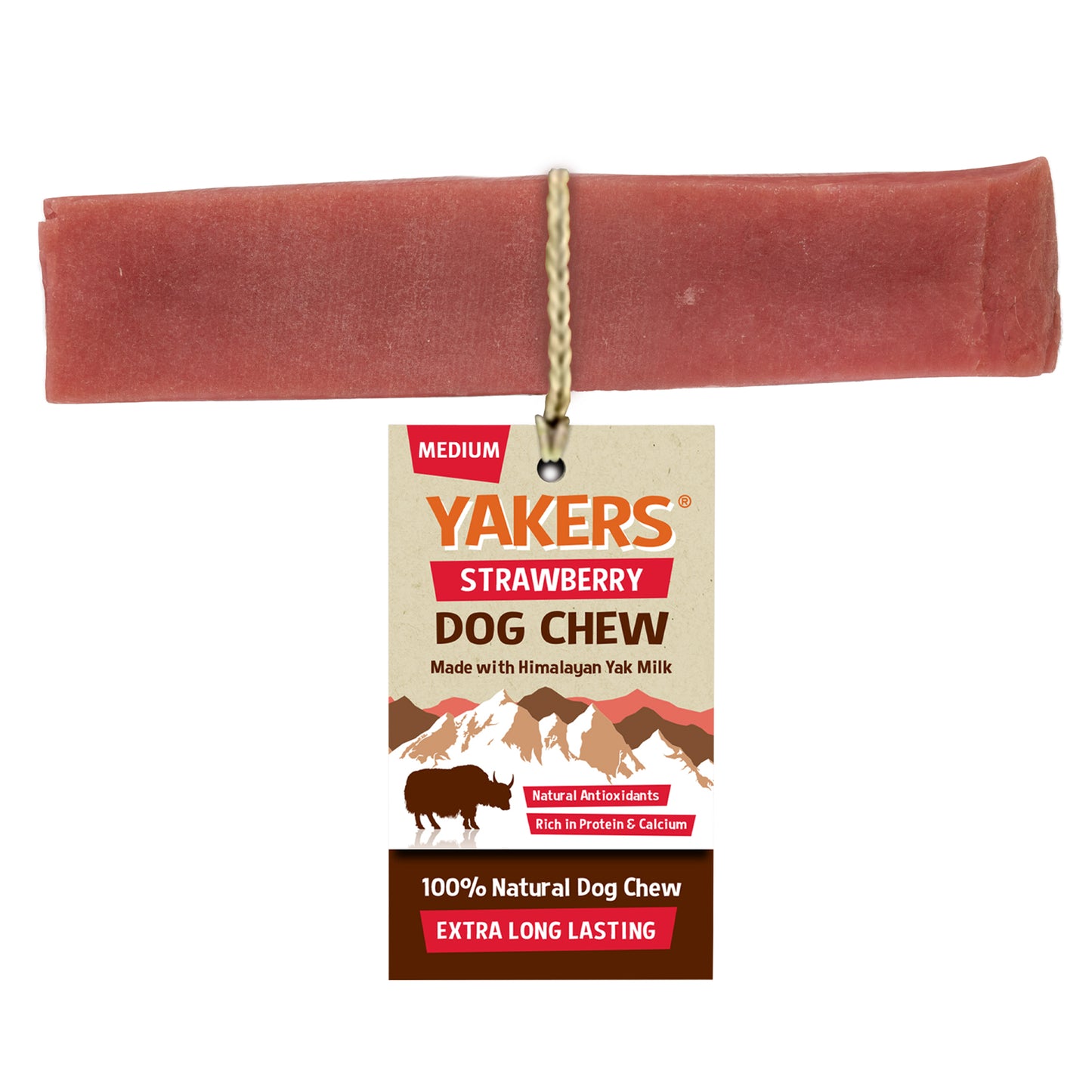 Yakers Strawberry Dog Chew