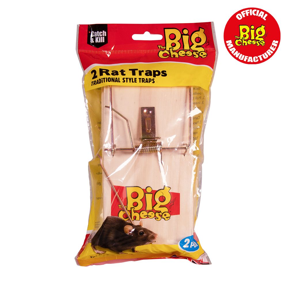 Big Cheese Wooden Rat Trap 2pack