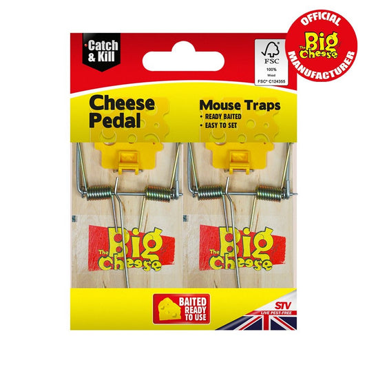 Big Cheese Wooden Mouse Trap Twinpack