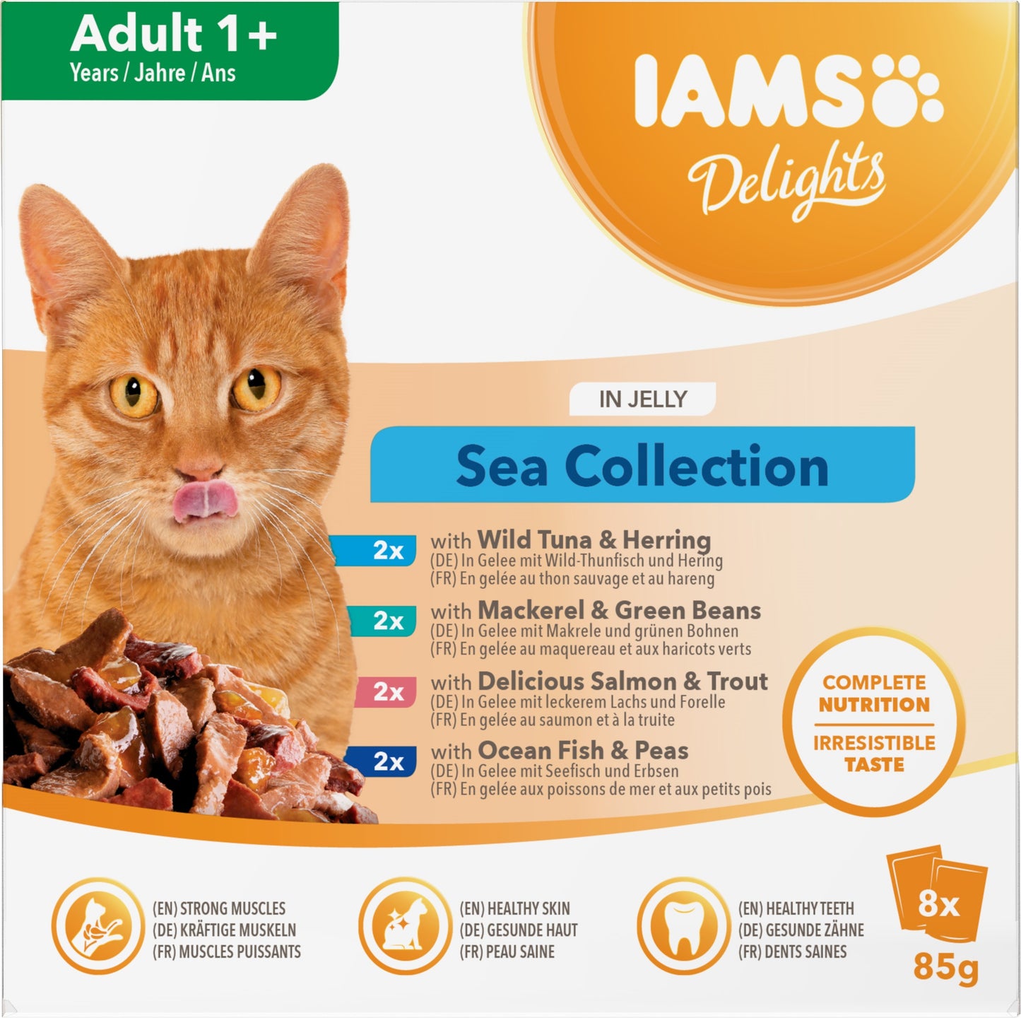 Iams Adult Delight Sea Jelly 8x85g