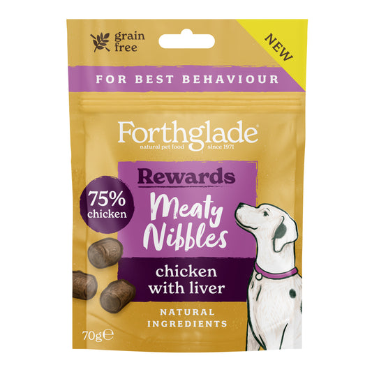 Forthglade Meaty Nibble Chk Treat 10x70g