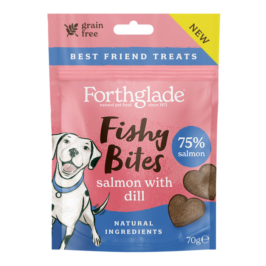 Forthglade Fishy Bite Salmn Treat 10x70g