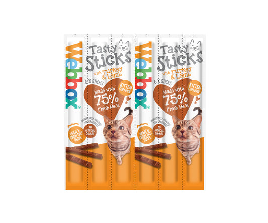 Webbox Tasty Stick Cat Turkey&Lamb 12x6