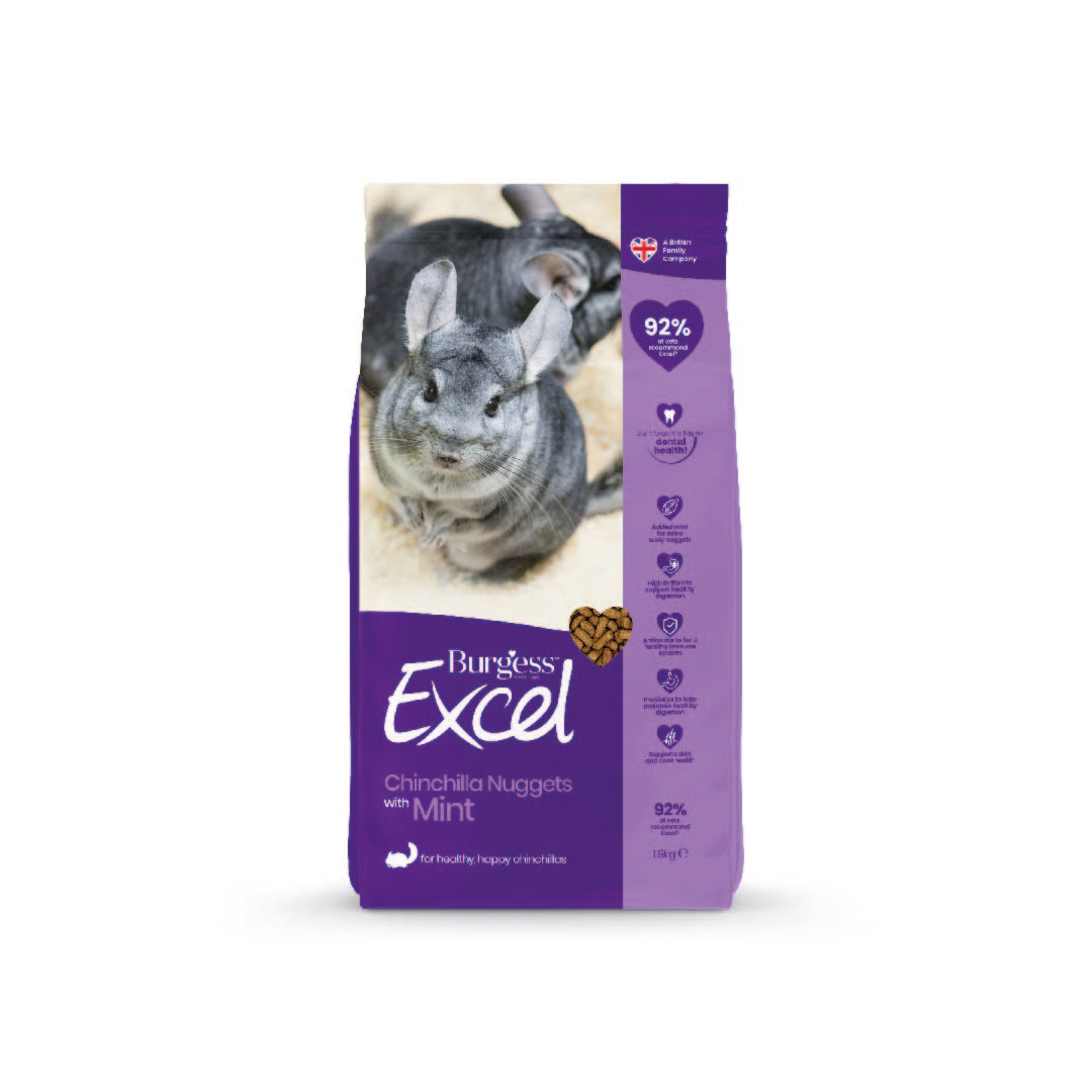 Burgess Excel Chinchilla Nuggets 1.5 kg