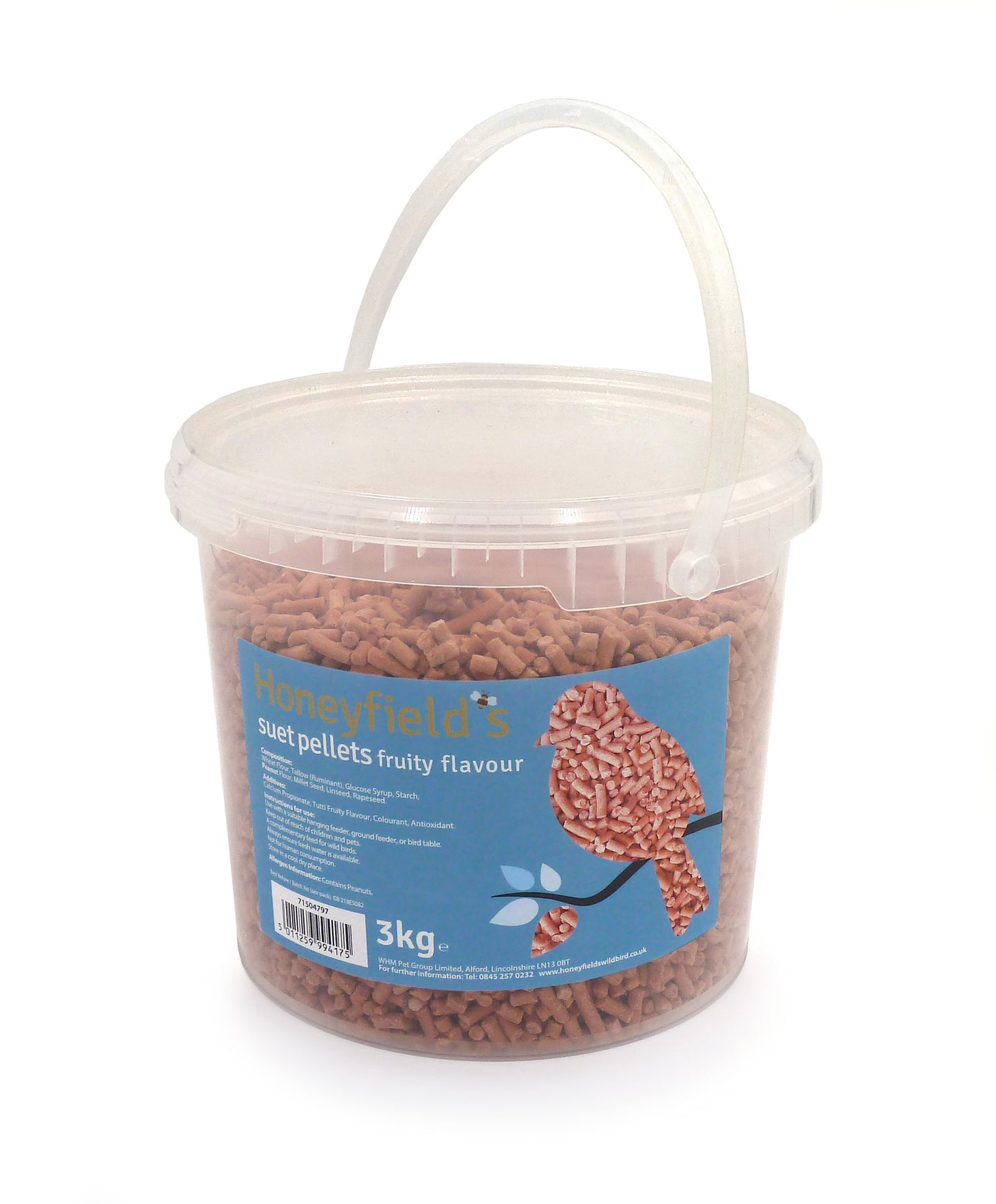 Honeyfield Suet Fruity Pellet Tub 3 kg