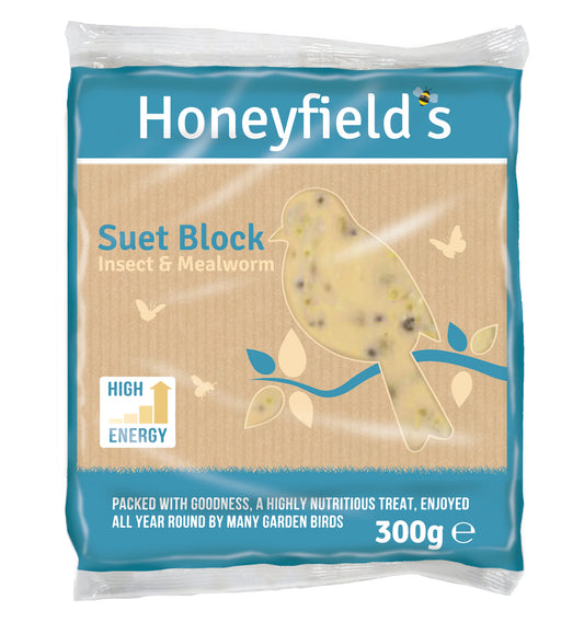 Honeyfield Suet MWorm Ins Bloc 10x300g