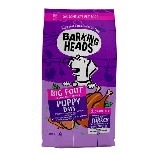 Barking Head Big Foot Puppy Turkey 6 kg