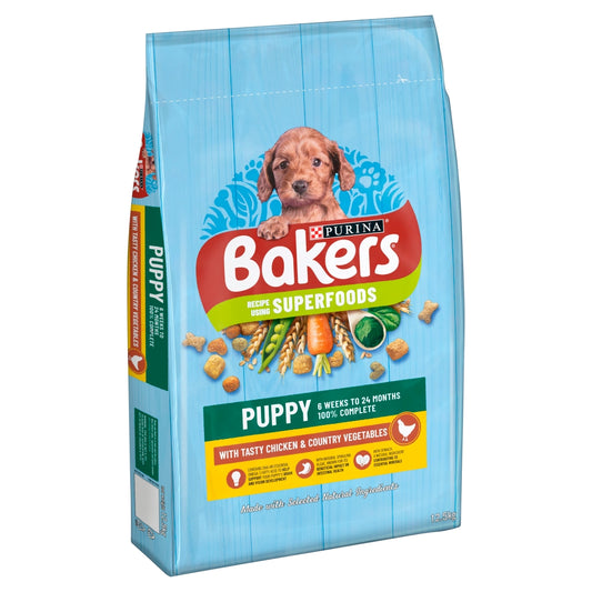 Bakers Puppy Chicken & Veg 12.5kg