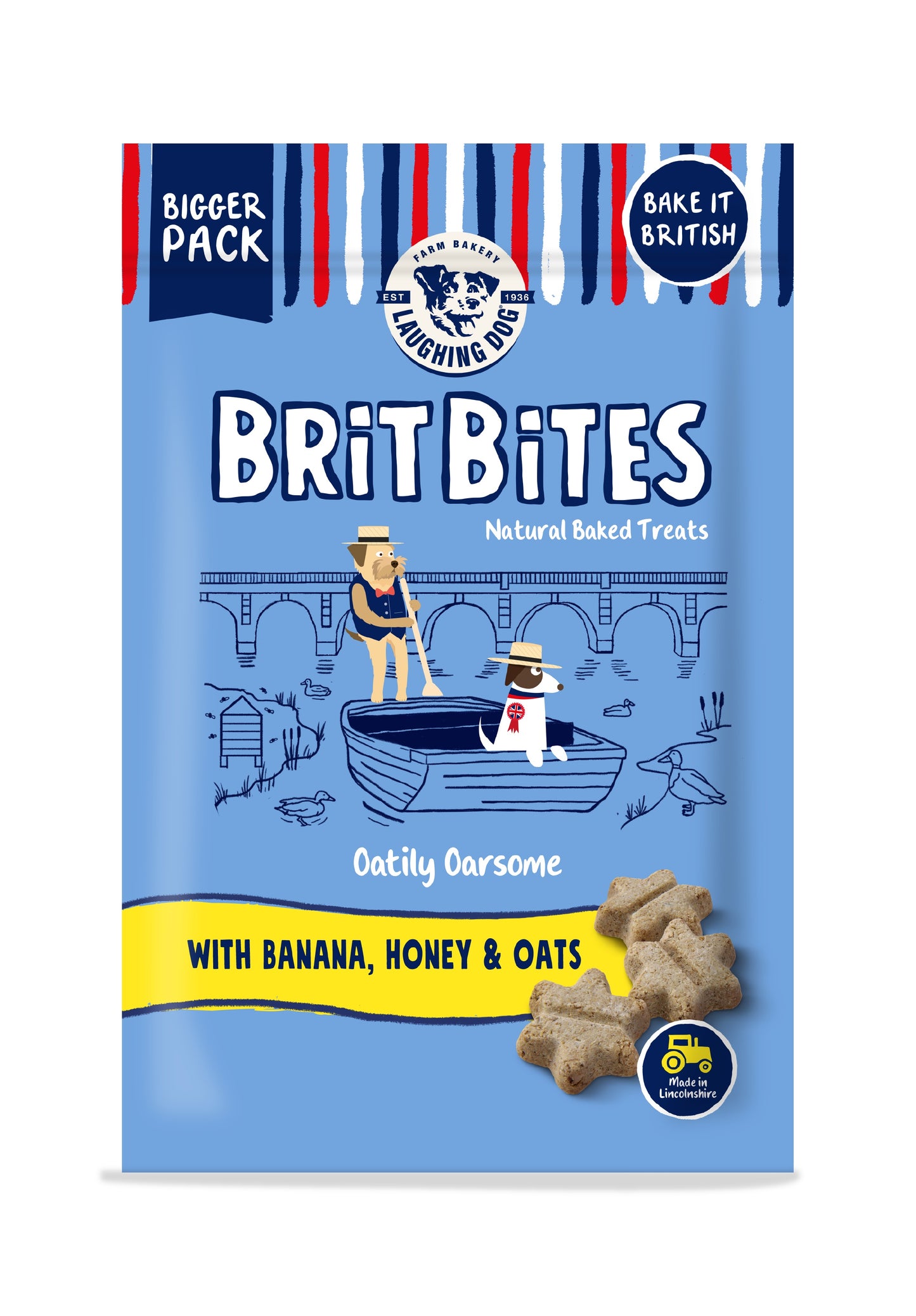 Laughing Dog Brit Bites WF BnHnOt 7x175g