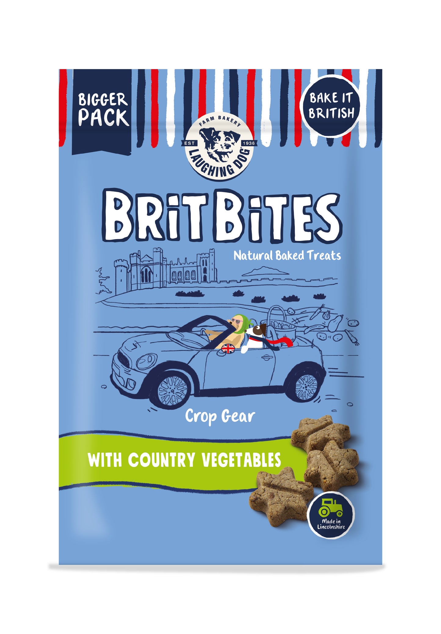 Laughing Dog Brit Bites Cnrty Veg 7x175g