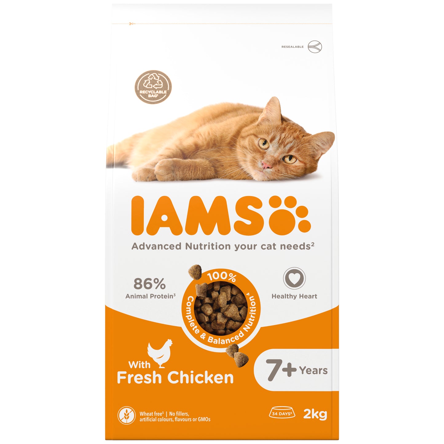 Iams Cat Senior Chicken 2x2kg