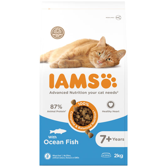 Iams Cat Senior Ocean Fish 2x2kg