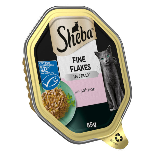 Sheba Tray Fine Flakes Salmon CIJ 22x85g