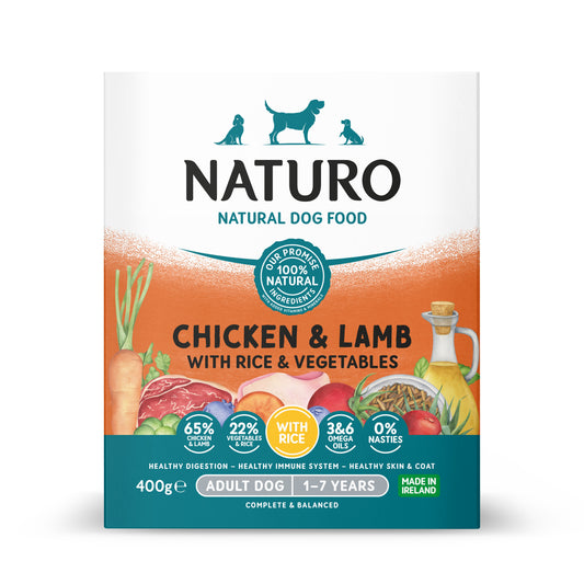 Naturo Adult Chick & Lamb R Tray 7x400g