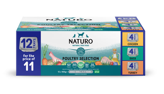 Naturo Adult GF Mixed P&V Tray12/11x400g