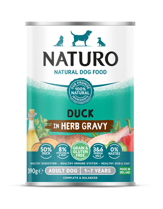 Naturo Adult GGF Duck Gravy Tin 12x390g