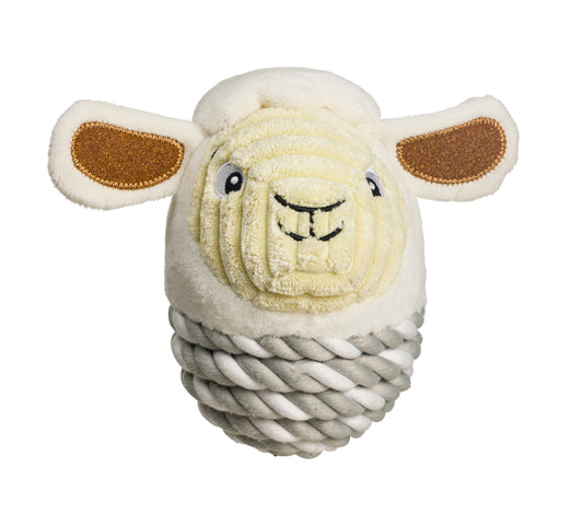 HOP Sheep Rope Ball Dog Toy