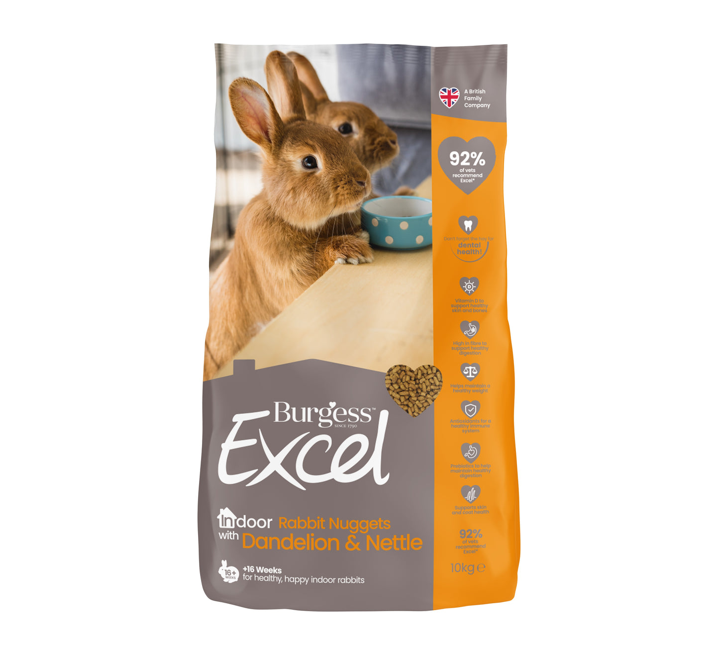 Burgess Excel Indoor Rabbit Nugget 10 kg