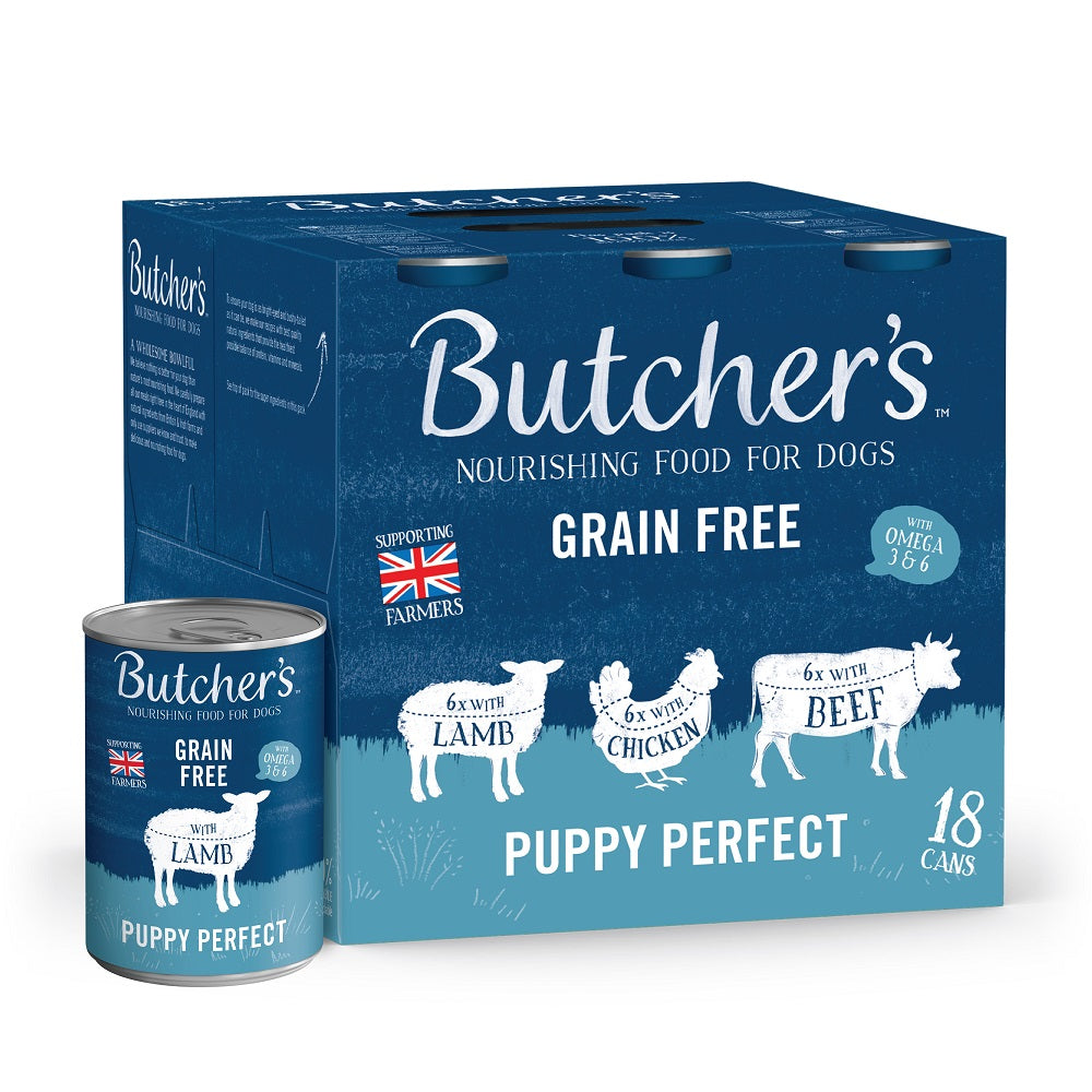 Butchers Tins Pup Perfect GF Grv 18x400g