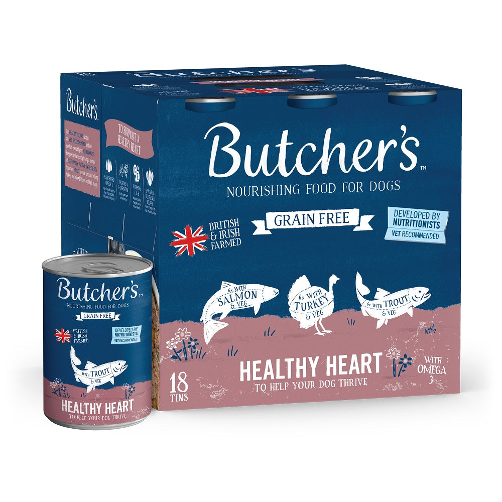 Butchers Tins GF Healthy Heart 18x390g