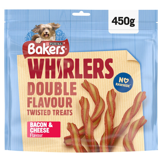 Bakers Whirlers Maxi Bacon&Cheese 3x450g