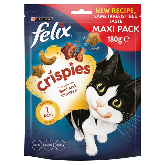 Felix Crispies Beef & Chicken 5x180g