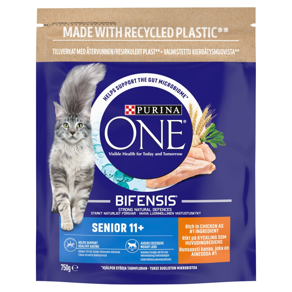 Purina One Senior 11+ Cat Chicken 4x750g