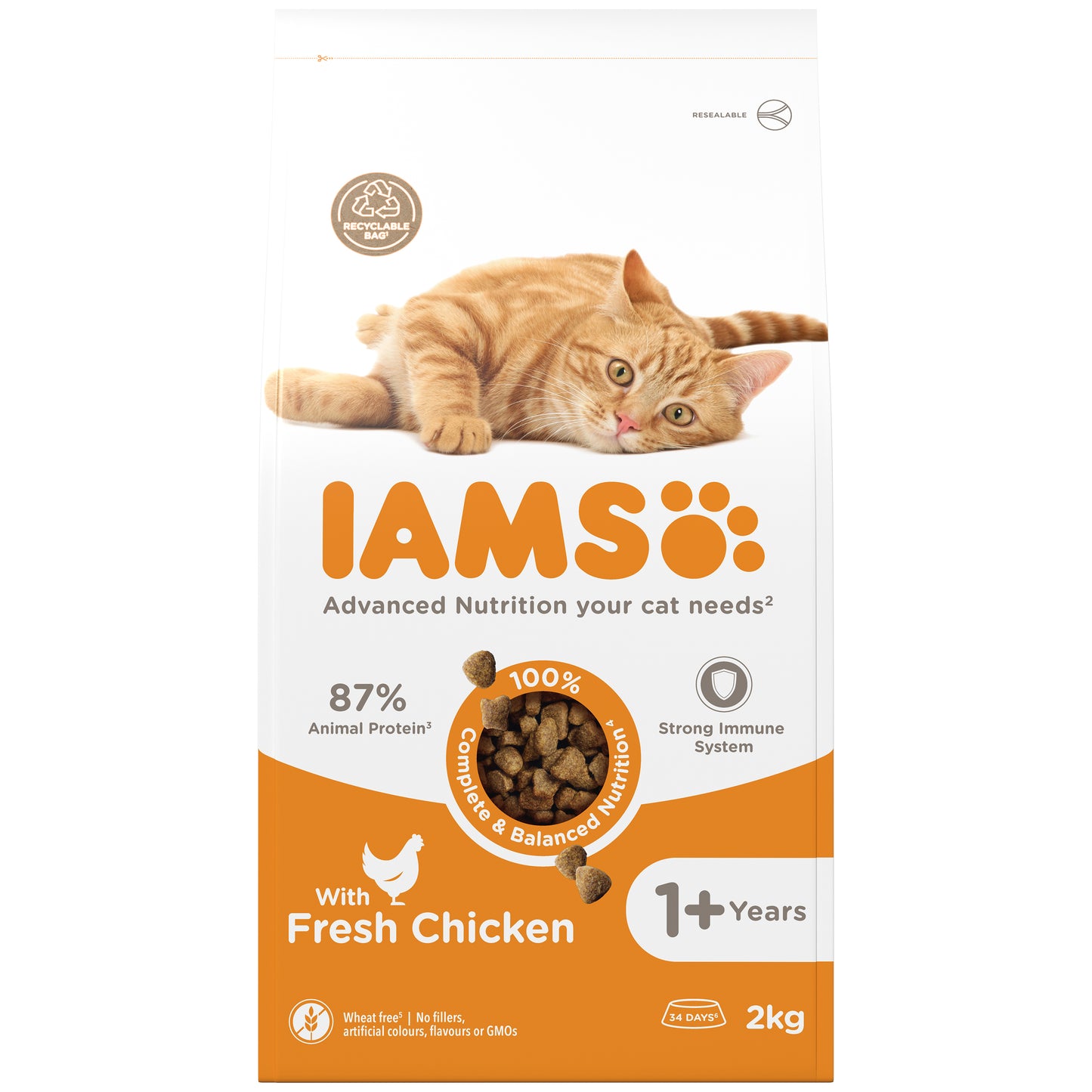 Iams Cat Adult Chicken 2x2kg