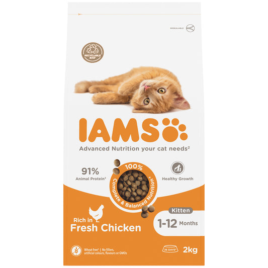 Iams Kitten Chicken 2x2kg