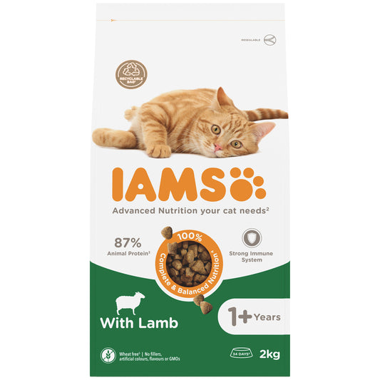 Iams Cat Adult Lamb 2x2kg